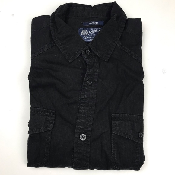 American Rag Casual Button Up Sz M - Picture 6 of 8